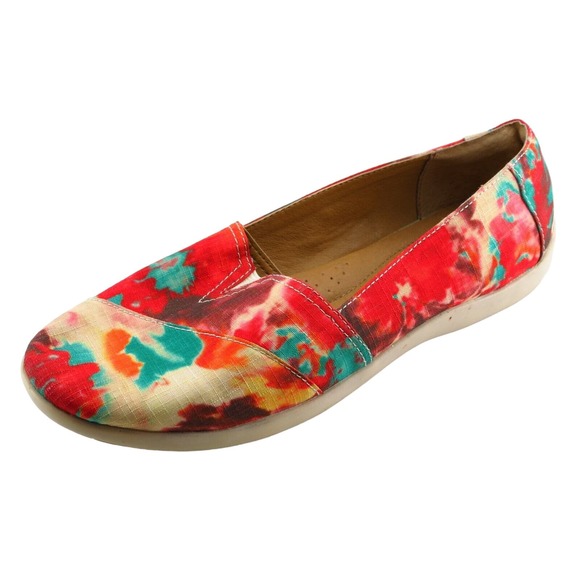 Softspots Size 7.5 M Multicolor‎ Almond Toe flats Fabric Women - Picture 1 of 7
